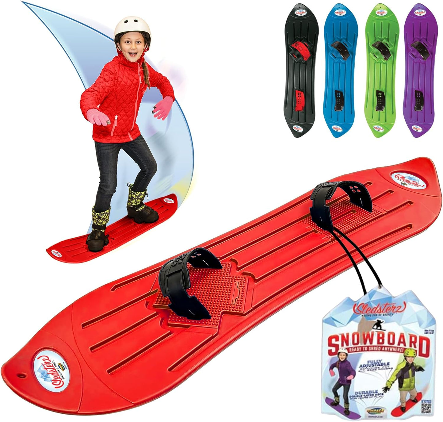 Geospace Sledsterz Kids Snowboard - Winter Fun Guaranteed!