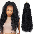Goddess Locs Crochet Hair 24 in Faux Locs - Soft Boho Style