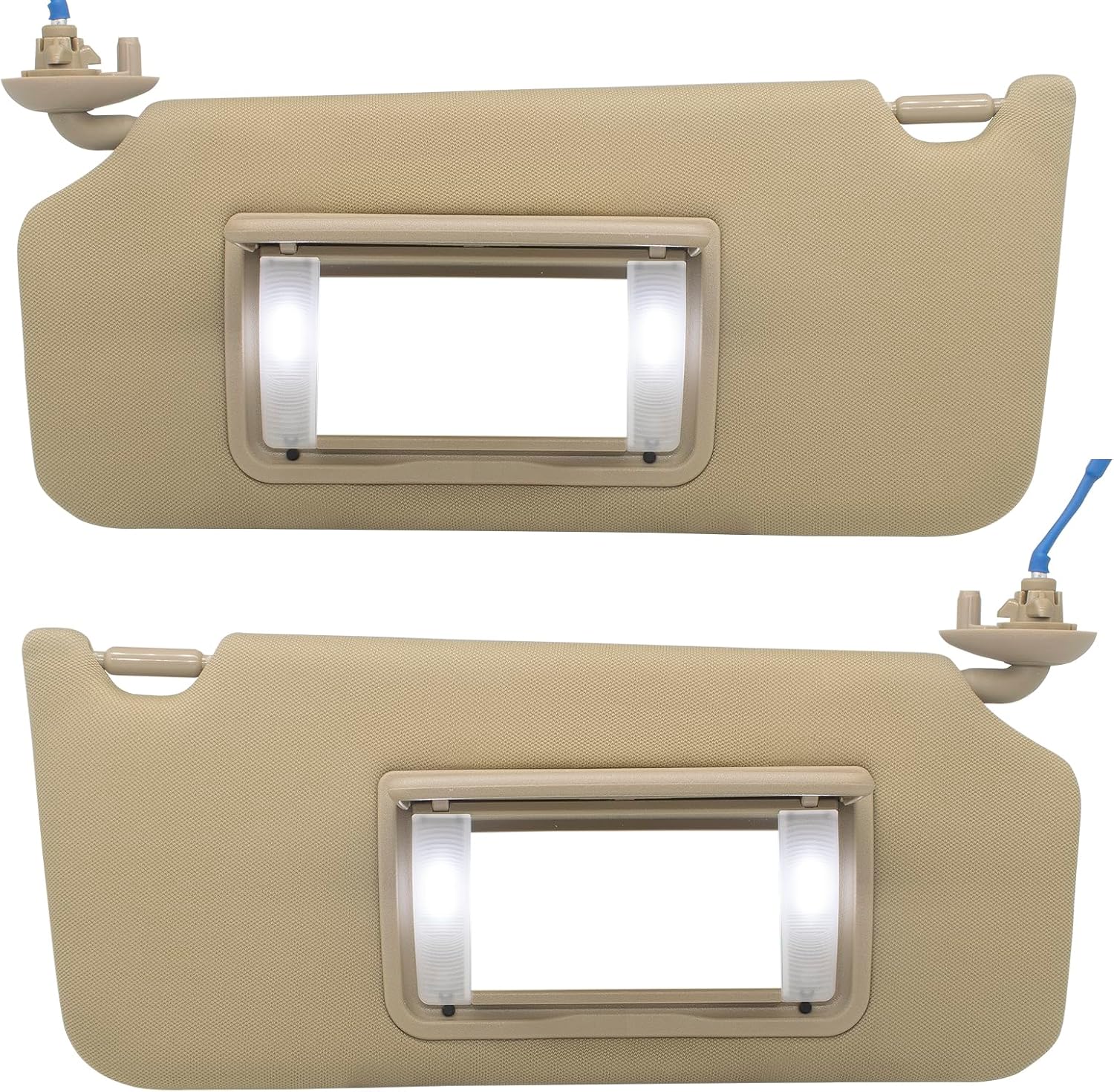 Driver Left & Passenger Right Side Sun Visor Replacement for Honda