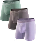Cotton Mens Underwear Soft Breathable Moisture-Wicking Boxer Briefs