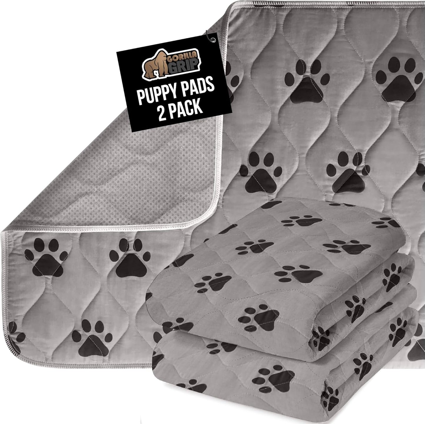 GORILLA GRIP Washable Puppy Pads for Training and Protection