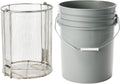 Dip-and-Drain Stainless Steel Parts Cleaning Basket - Drains into 5