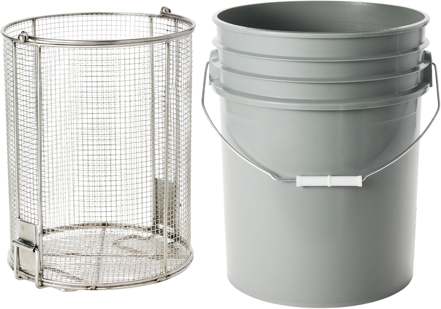 Dip-and-Drain Stainless Steel Parts Cleaning Basket for Easy Use