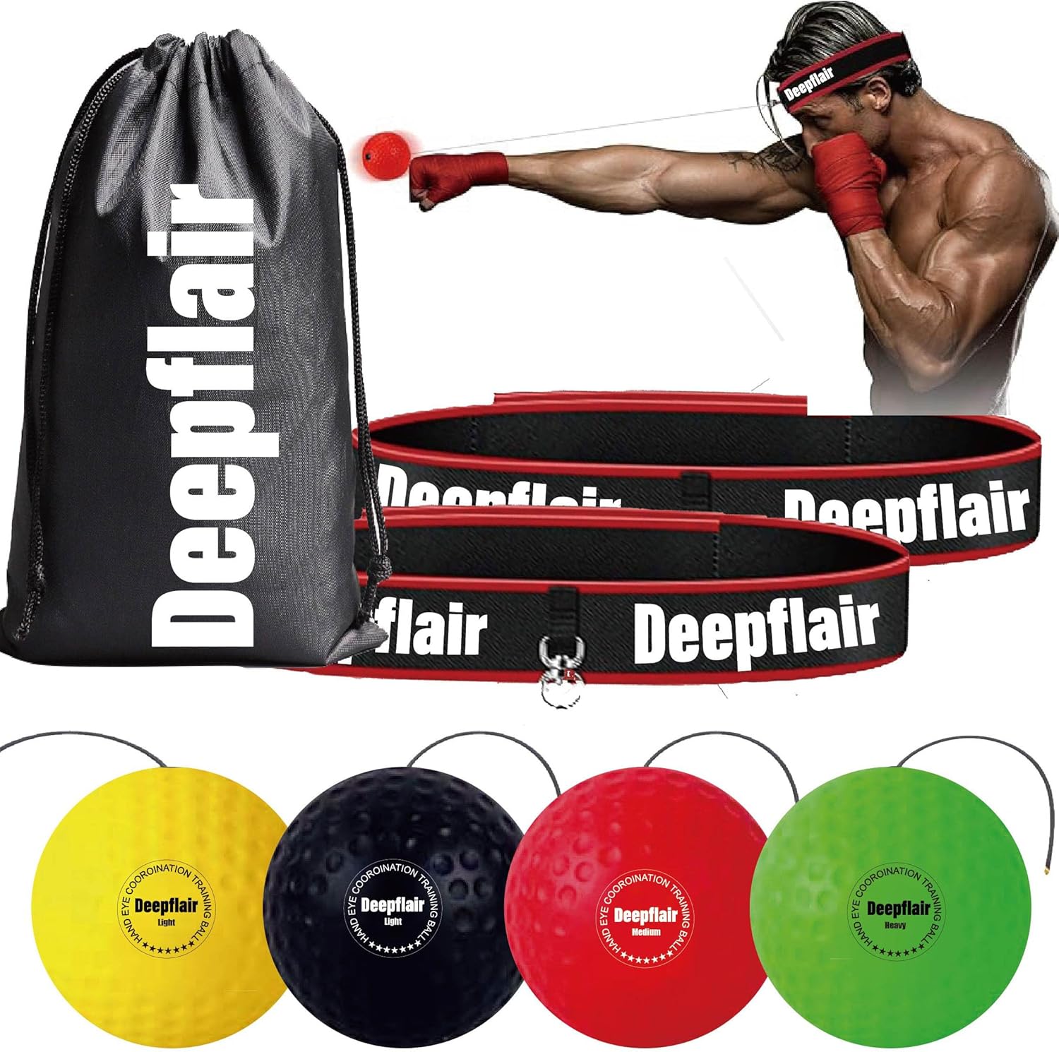 Improve Speed & Coordination: 4pc Reflex Balls Set