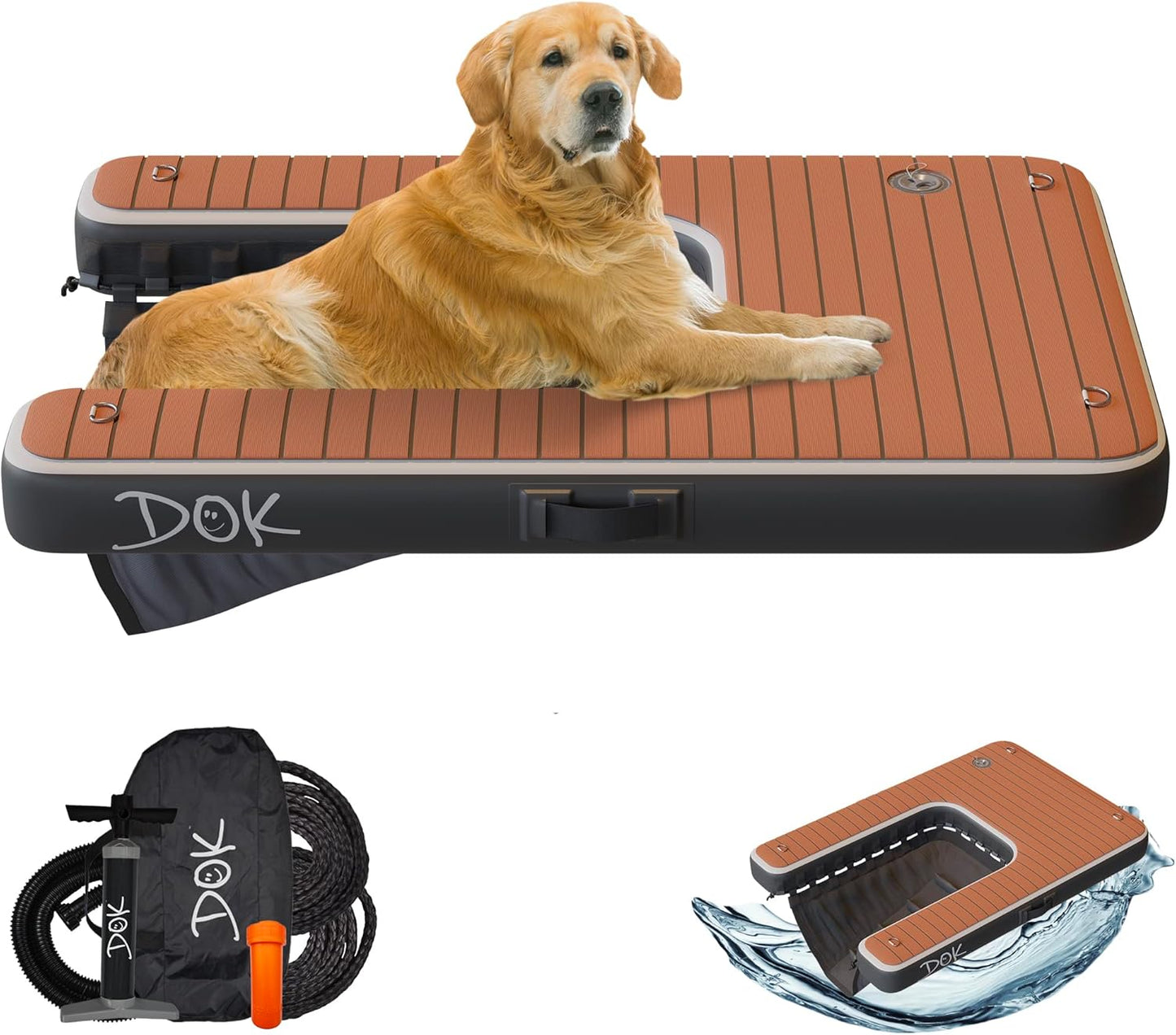 DOK Dog-DOK Inflatable Dock Platform for Safe Water Access
