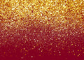 Red Glitter Backdrop 10x8ft with Gold Bokeh Spots - Photo Party
