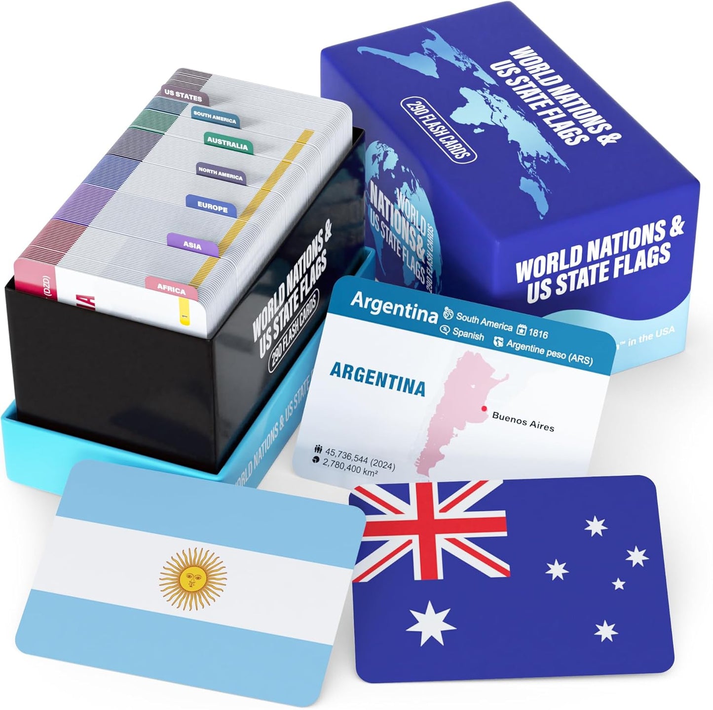 Countries of The World Flashcards for Geography Learning Fun