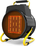 1500W Portable Garage Heater for Patio - Black Fast Heat
