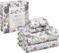 100% Cotton King Size Sheets Set - Soft Percale, Deep Pocket
