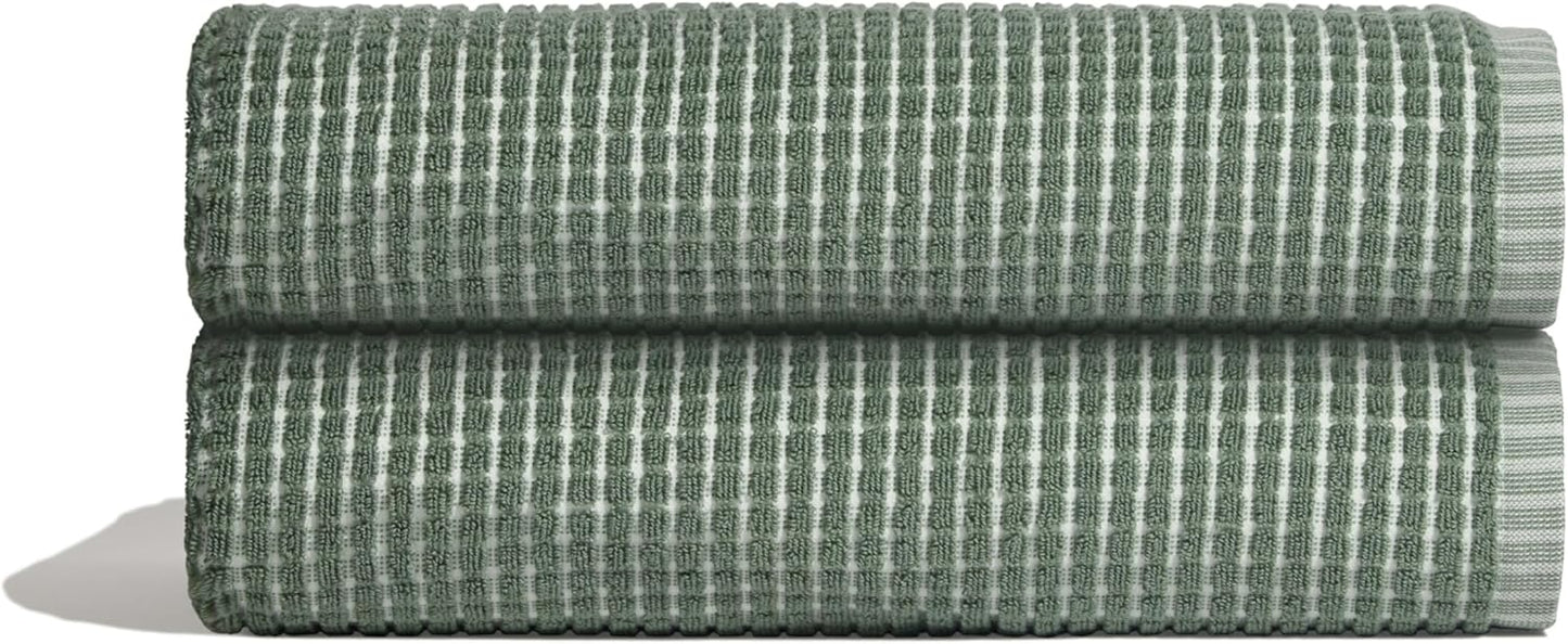 ONZEN Terry Cotton Bath Towels - Quick Dry & Lightweight Design