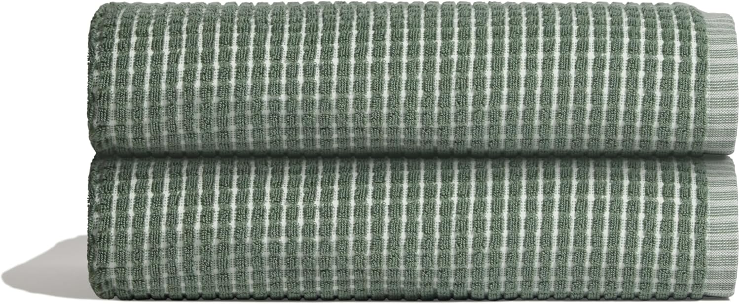 ONZEN Terry Cotton Bath Towels - Quick Dry & Lightweight Design