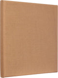24in x 24in x 2in Beveled Acoustic Panel - Natural Burlap