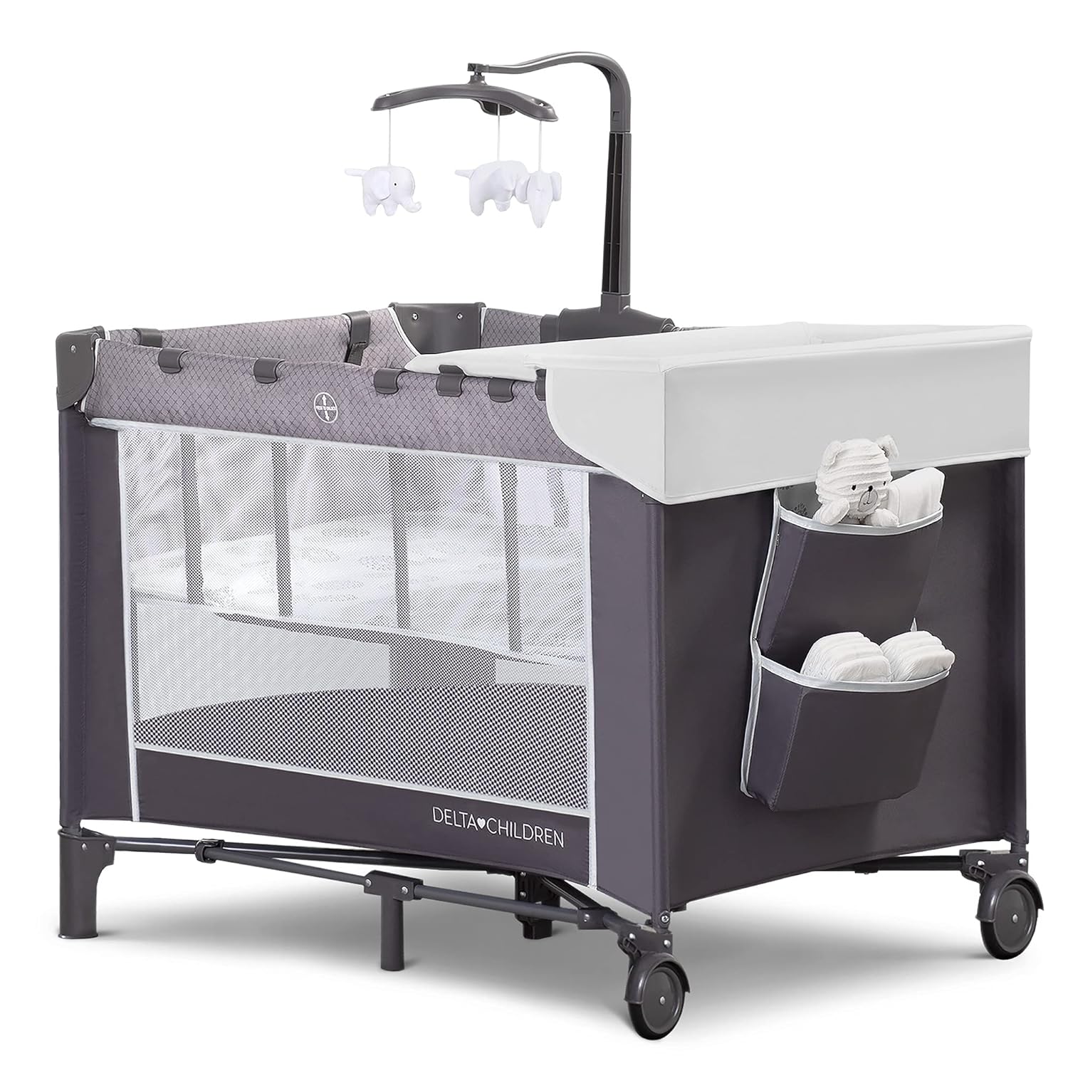 3-in-1 Baby Play Yard | Bassinet & Changing Table
