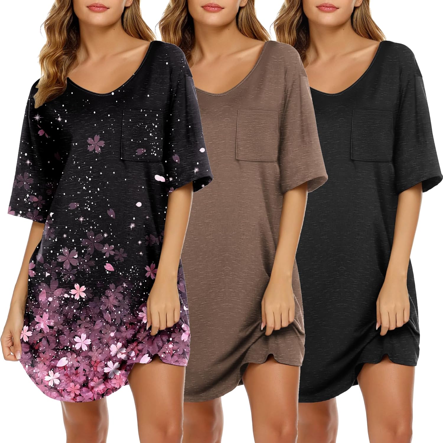 Ekouaer Nightgowns for Women - Stylish Oversized Sleepwear