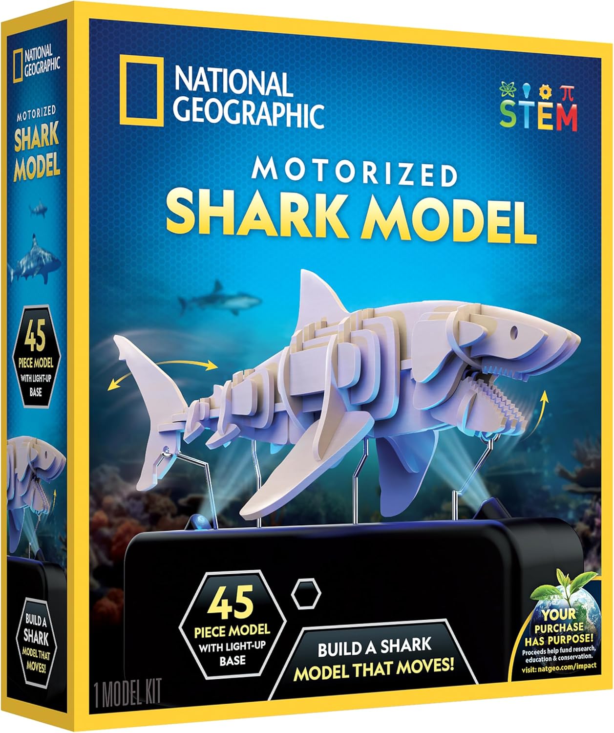 National Geographic Motorized Shark 3D Puzzle for Kids 12