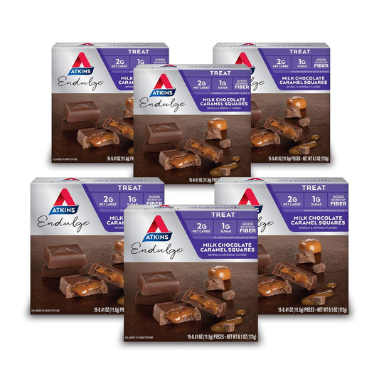 Atkins Endulge Milk Chocolate Caramel Squares for Sweet Cravings