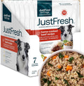 JustFresh Home-Cooked Beef Dog Food Pouches - Human Grade, Resealable