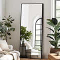 Full Length Mirror 64in x 24in with Stand - Stylish Full Body Floor