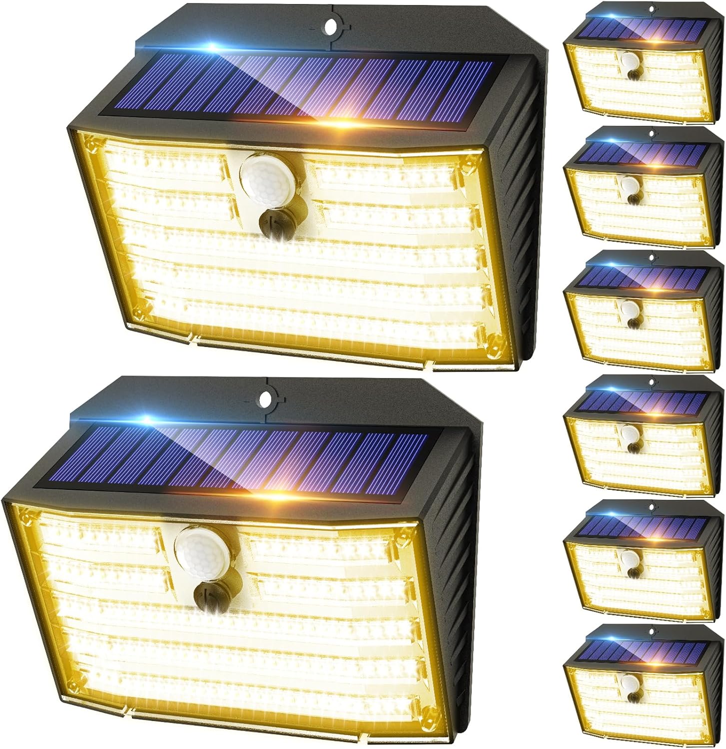 CLAONER Solar Lights Outdoor - Ultra-Bright Motion Sensor Lights