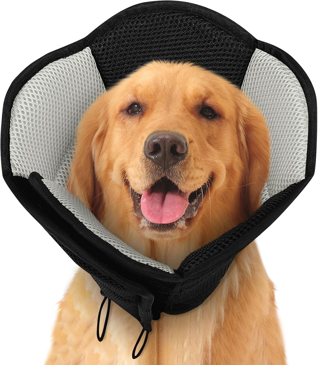 SUNFURA Dog Cones for Large Dogs - Soft E-Collar for Recovery