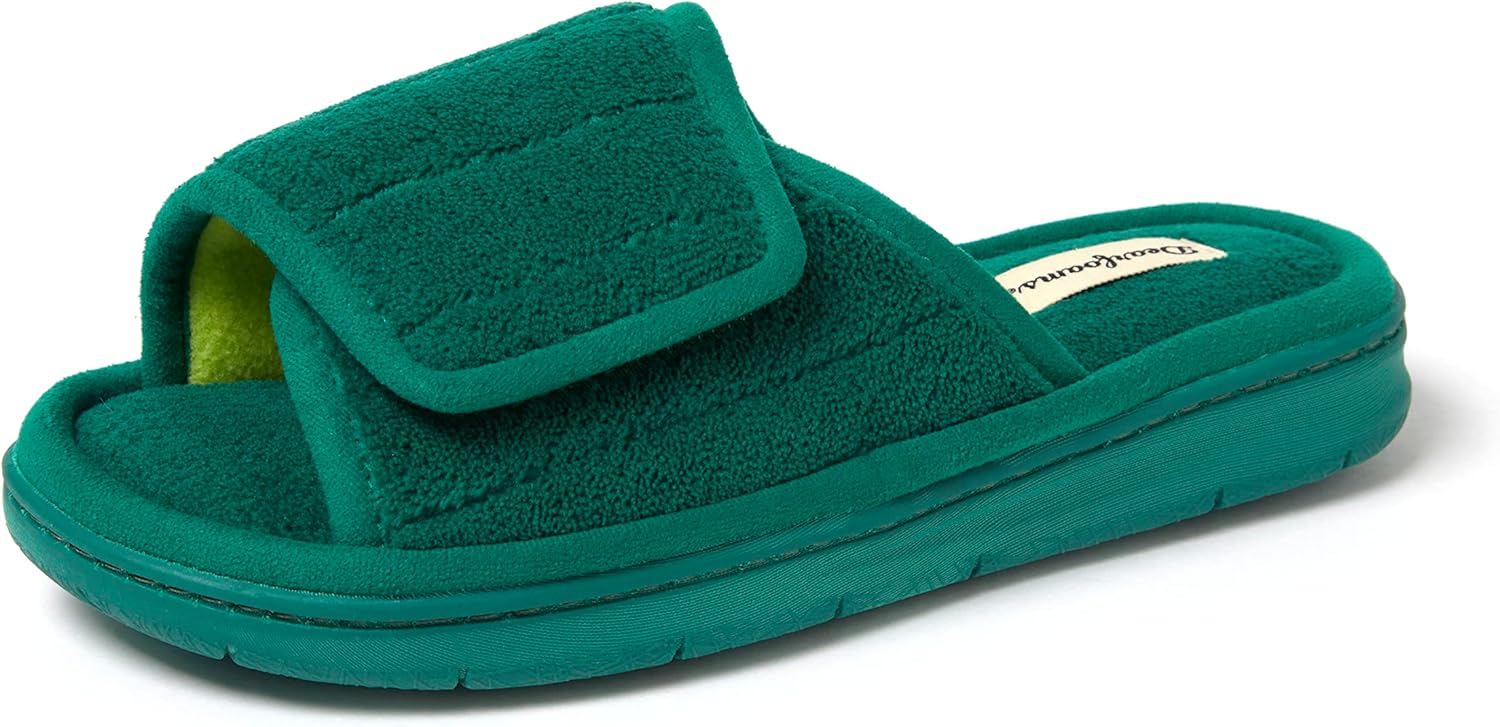 Adjustable Indoor/Outdoor Memory Foam Slide Slipper for Women