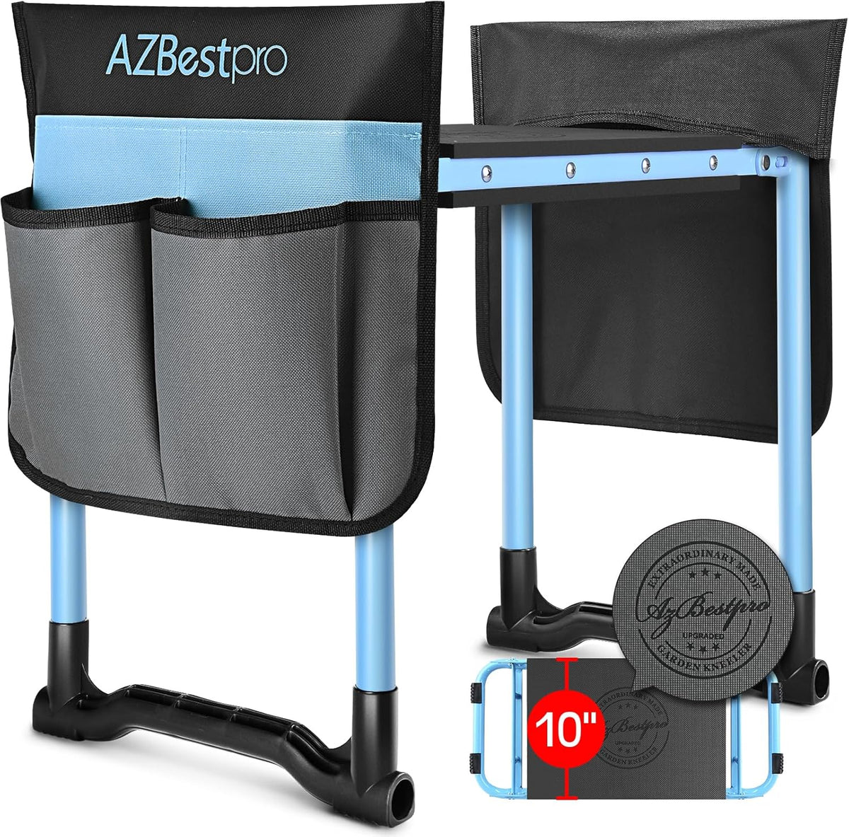 Garden Kneeler and Seat for Comfortable Gardening Tasks