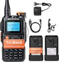 BAOFENG K6 Tri-Band Handheld Ham Radio with Dual Battery Power