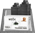 MIZOK Charcoal Dog Pee Pads 36x36in - Odor Control, Super Absorbent