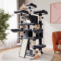 68 in Multi-Level Large Cat Tree with Condo and Sisal Scratching Posts