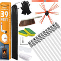 Sealegend 39 Ft Chimney Sweep Kit Chimney Brush - Drill-Driven