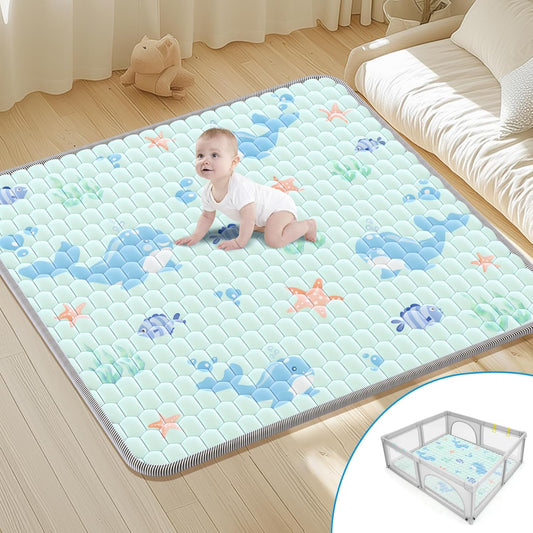 Deeteck Thicken Soft Baby Play Mat - Non-Slip & Washable