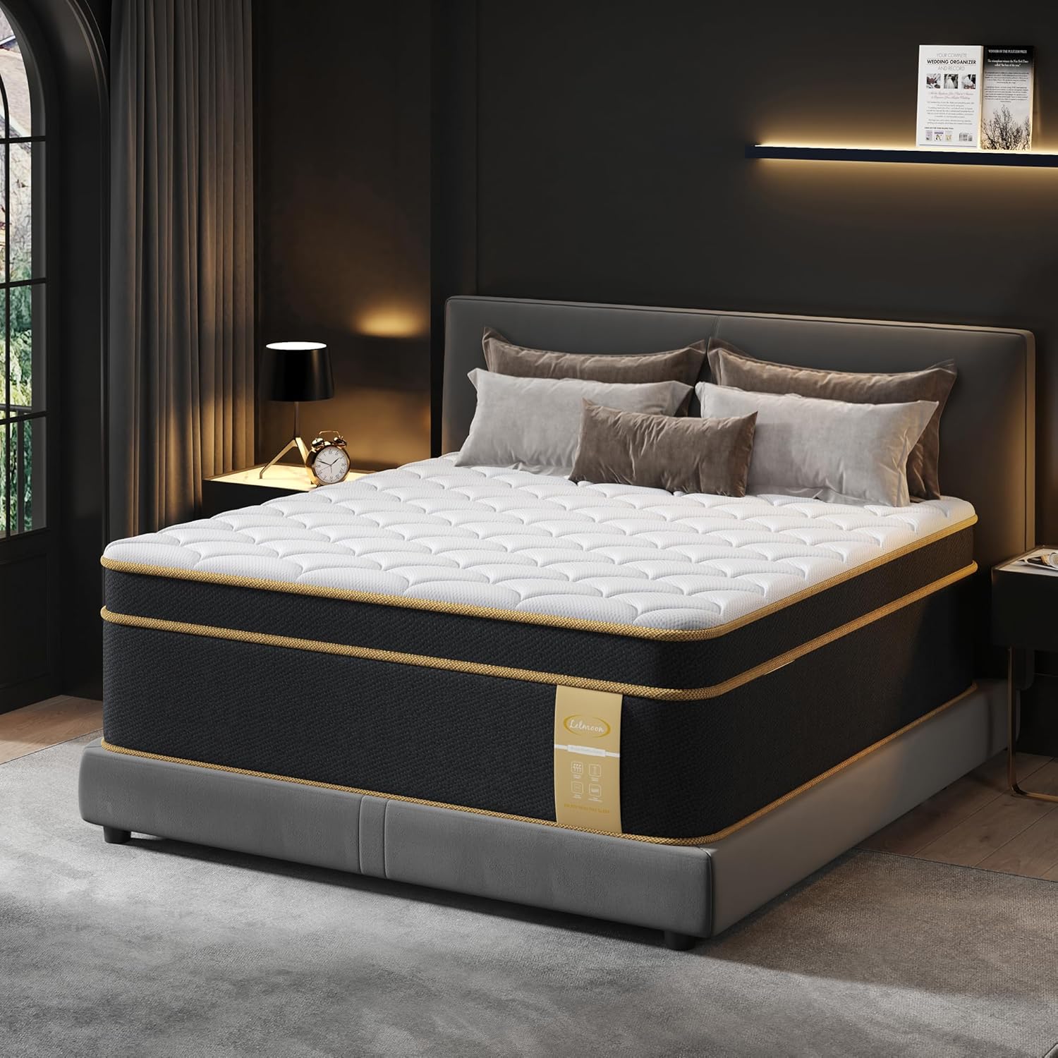 Queen Mattress with 16 Inch Gel Memory Foam for Comfort
