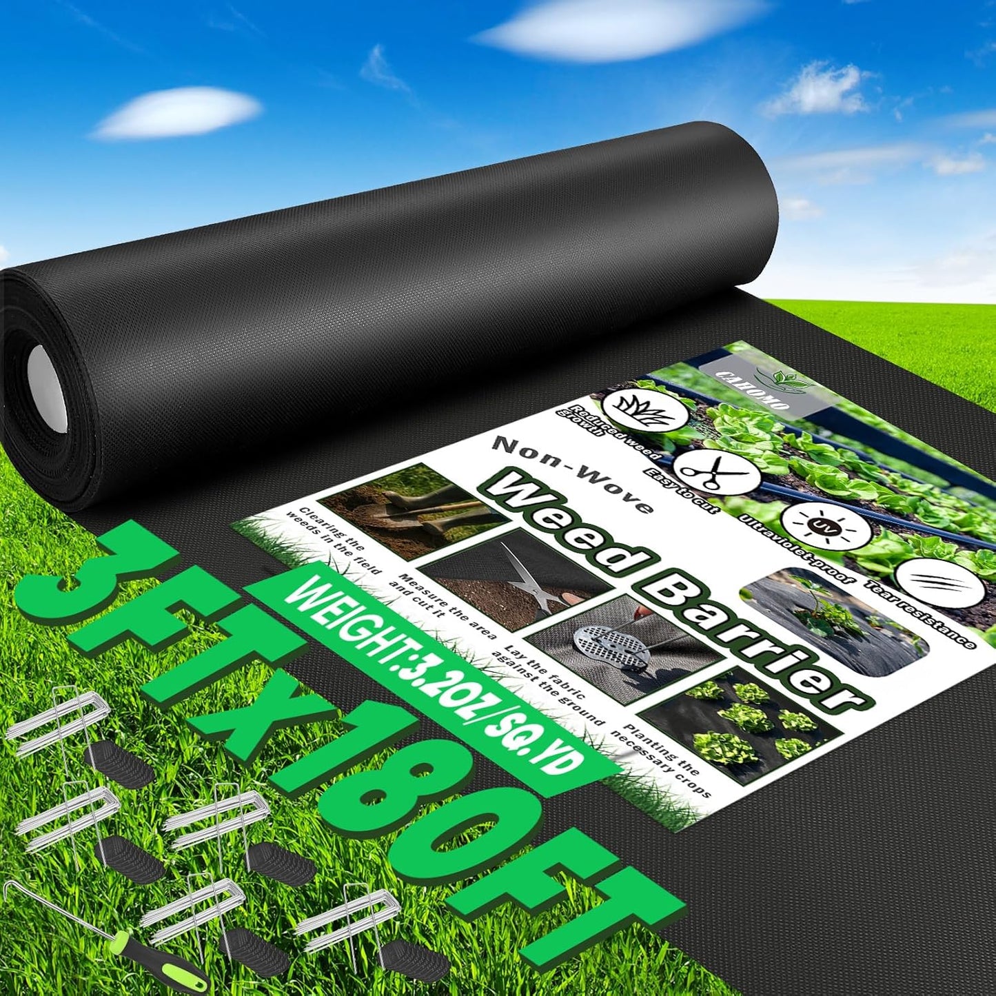 Non-Woven Thick Weed Barrier Fabric for Superior Weed Control