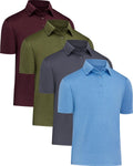 Mens Polo Shirts Short Sleeve Quick Dry Moisture Wicking - Comfortable