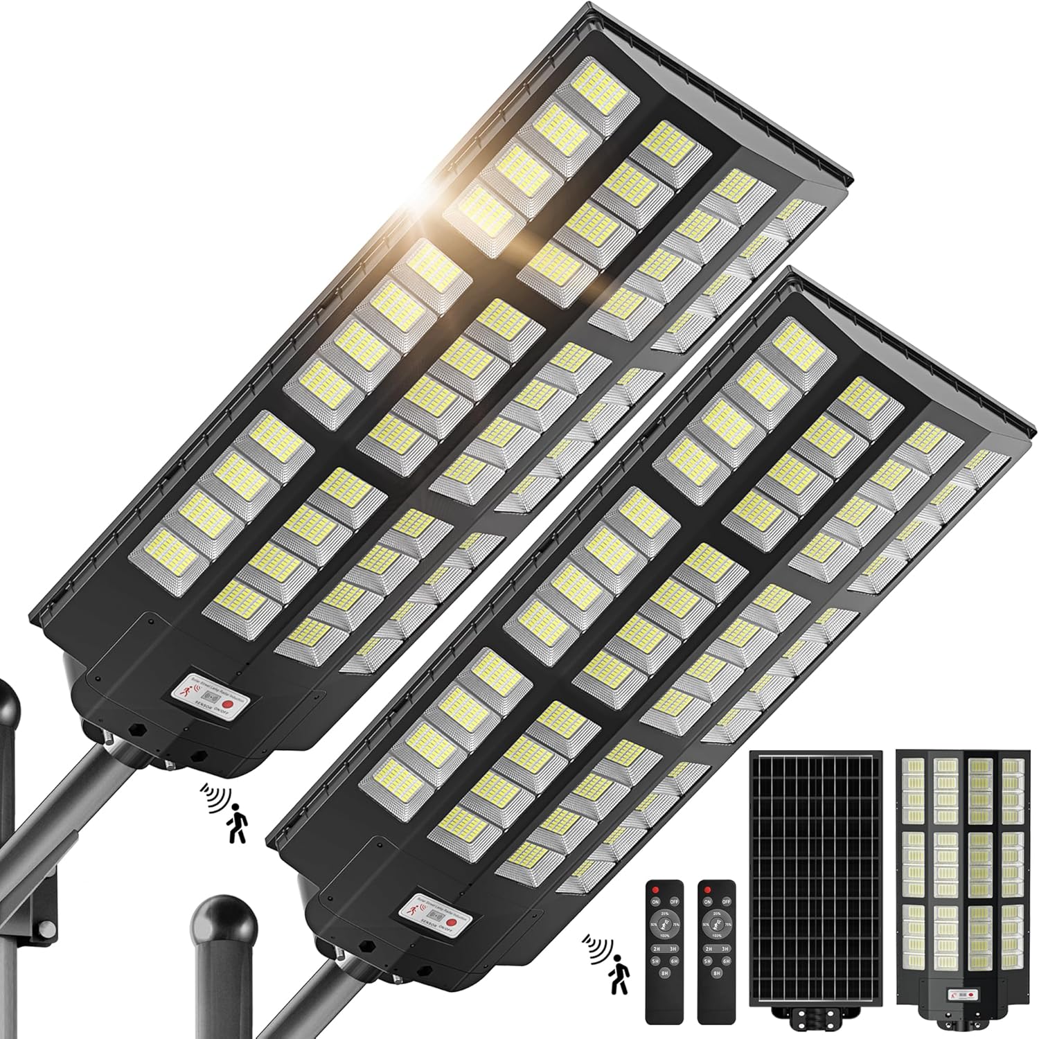 10000W Solar Street Lights Outdoor - Bright Motion Sensor Light