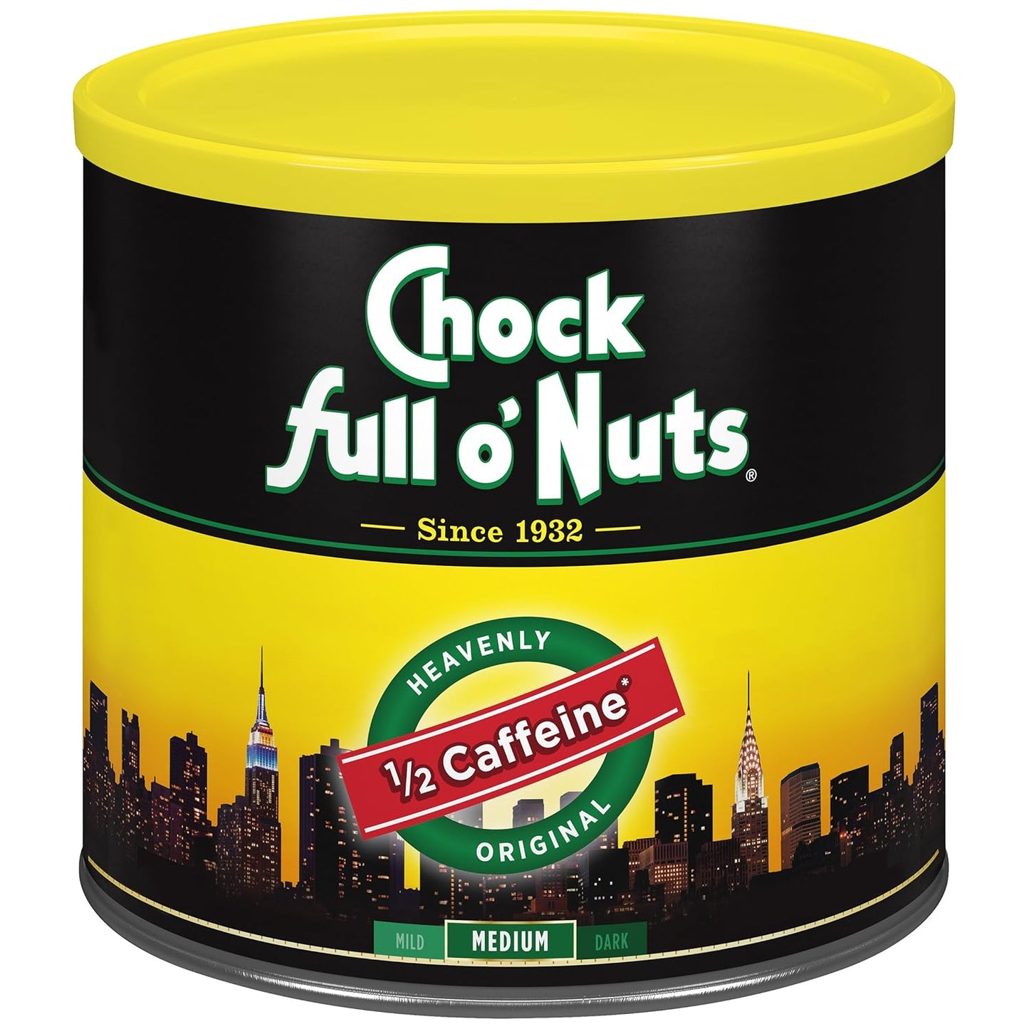 Chock Full o' Nuts Half Caffeine: Rich, Smooth Blend
