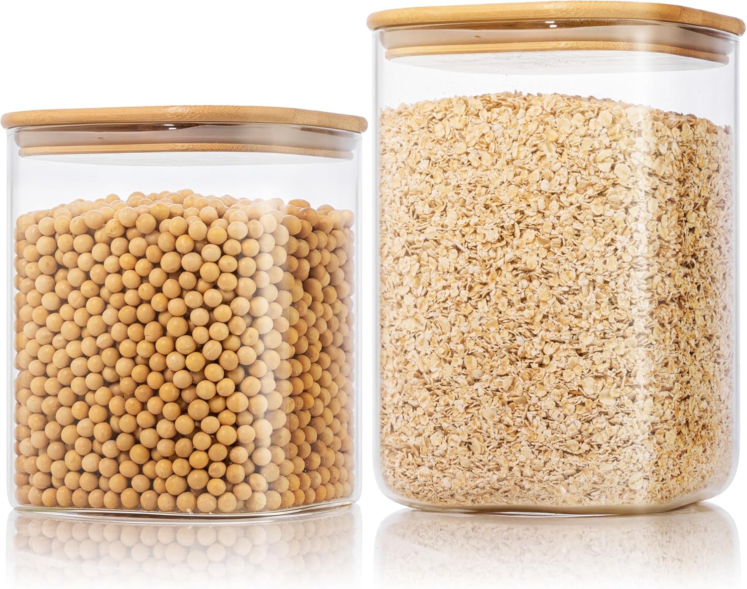 Extra Large Square Glass Storage Containers with Airtight Lids