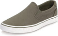 Men's Canvas Low Top Skate Shoes All Black - Comfortable Walking Shoes