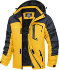 MAGCOMSEN Men's Winter Ski Snow Jacket - Warm Fleece Parka