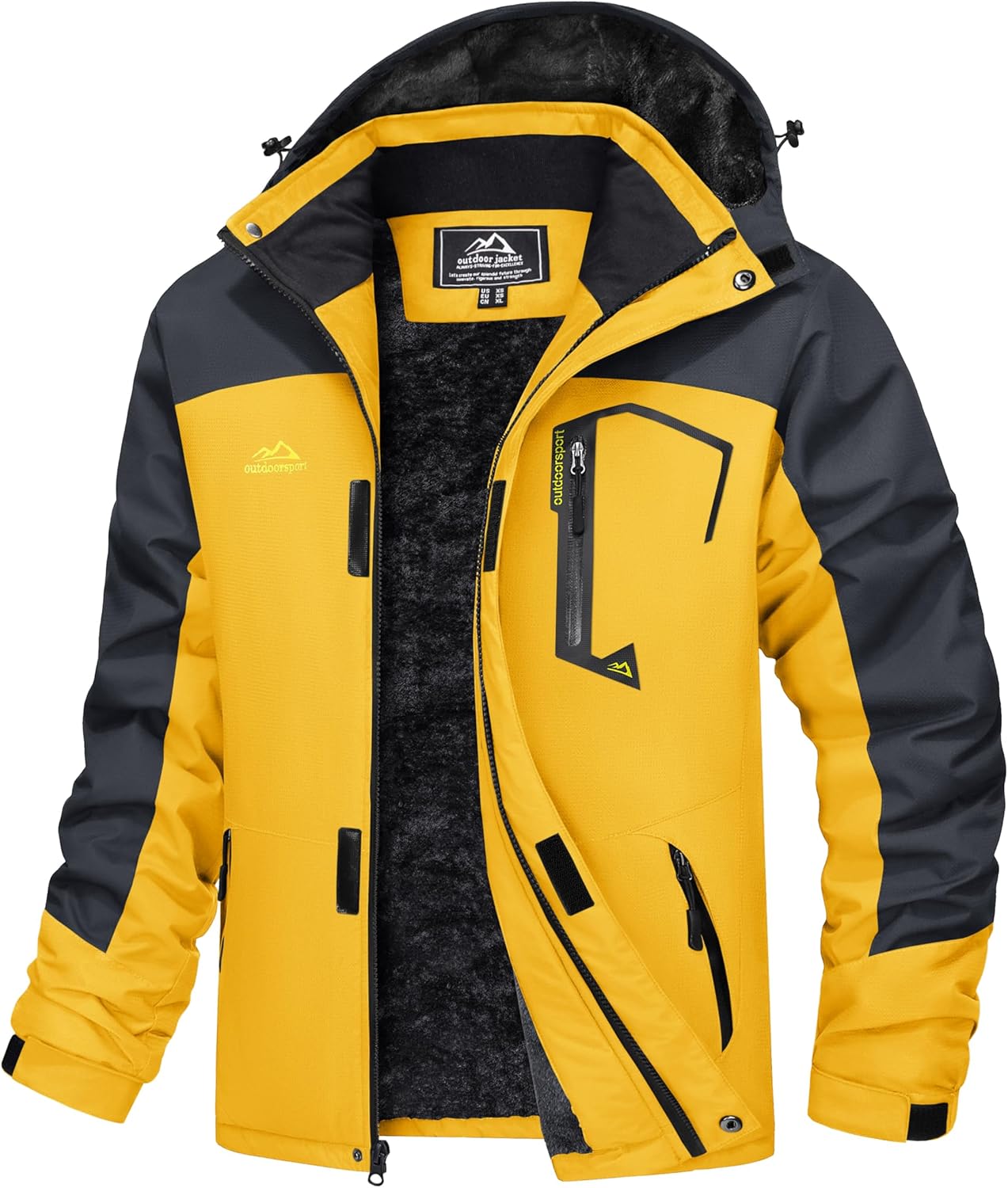 MAGCOMSEN Men's Winter Coats: Water Resistant Ski Jacket