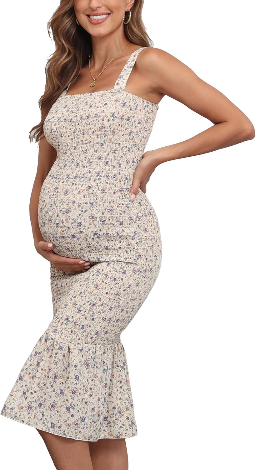 Summer Tank Maternity Dress for Baby Shower and Events