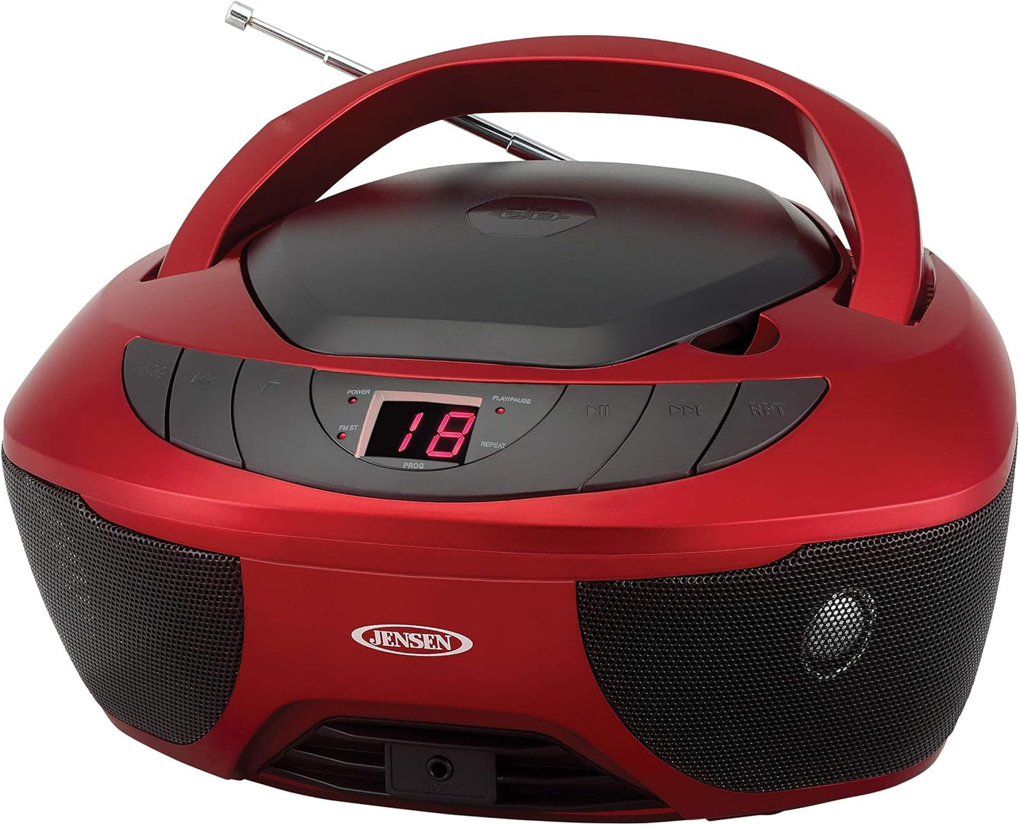 Jensen CD-475R Portable Sport Stereo Boombox with AM/FM Radio