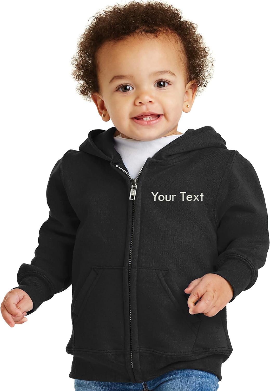 Customizable Toddler Zip-Up Hoodie - 6 Colors by Port & Company