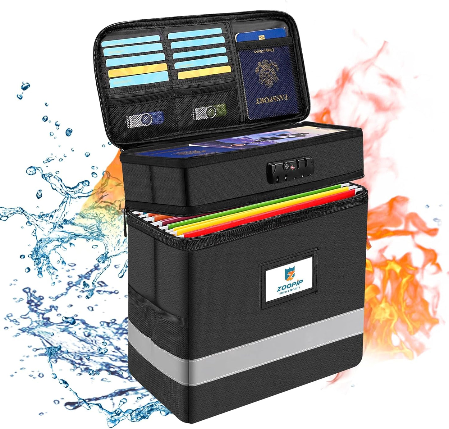 Fireproof File Box with Lock for Secure Document Storage