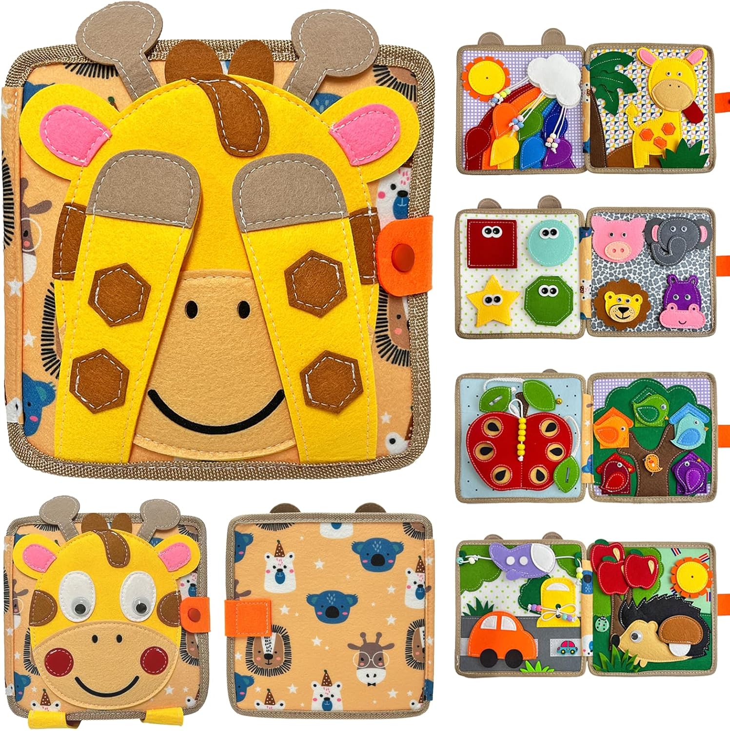 Montessori Busy Book: Educational Sensory Toy