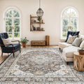 HILORUUG 8x10 Area Rugs Washable - Vintage Farmhouse Style