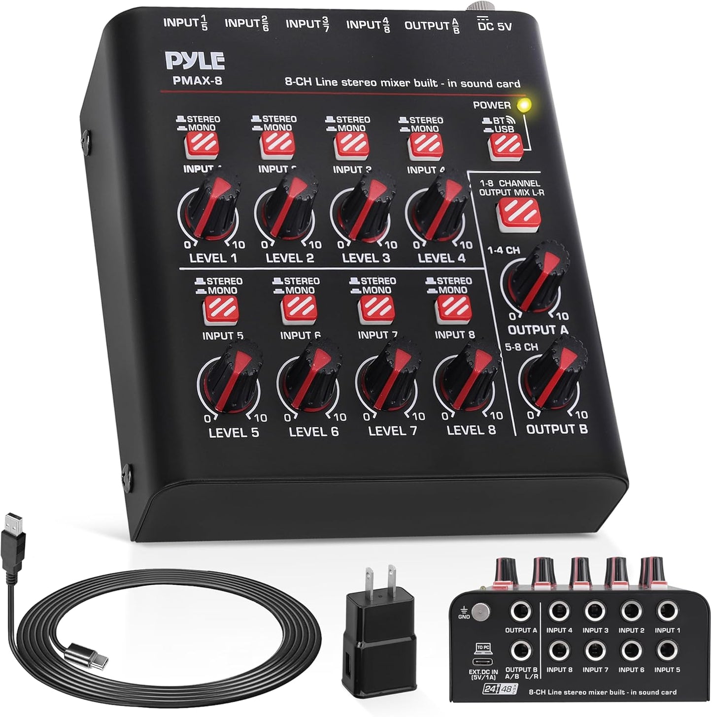 Pyle 8-Channel Wireless BT Streaming Mini Line Mixer Review