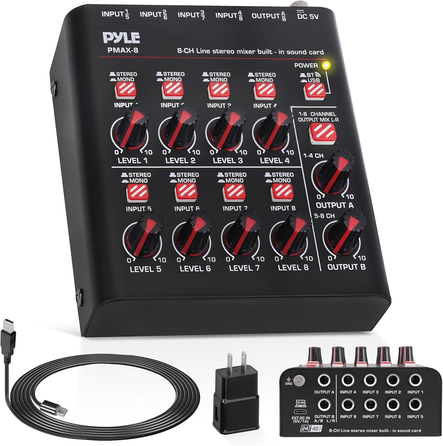 Pyle 8-Channel Wireless BT Streaming Mini Line Mixer Review