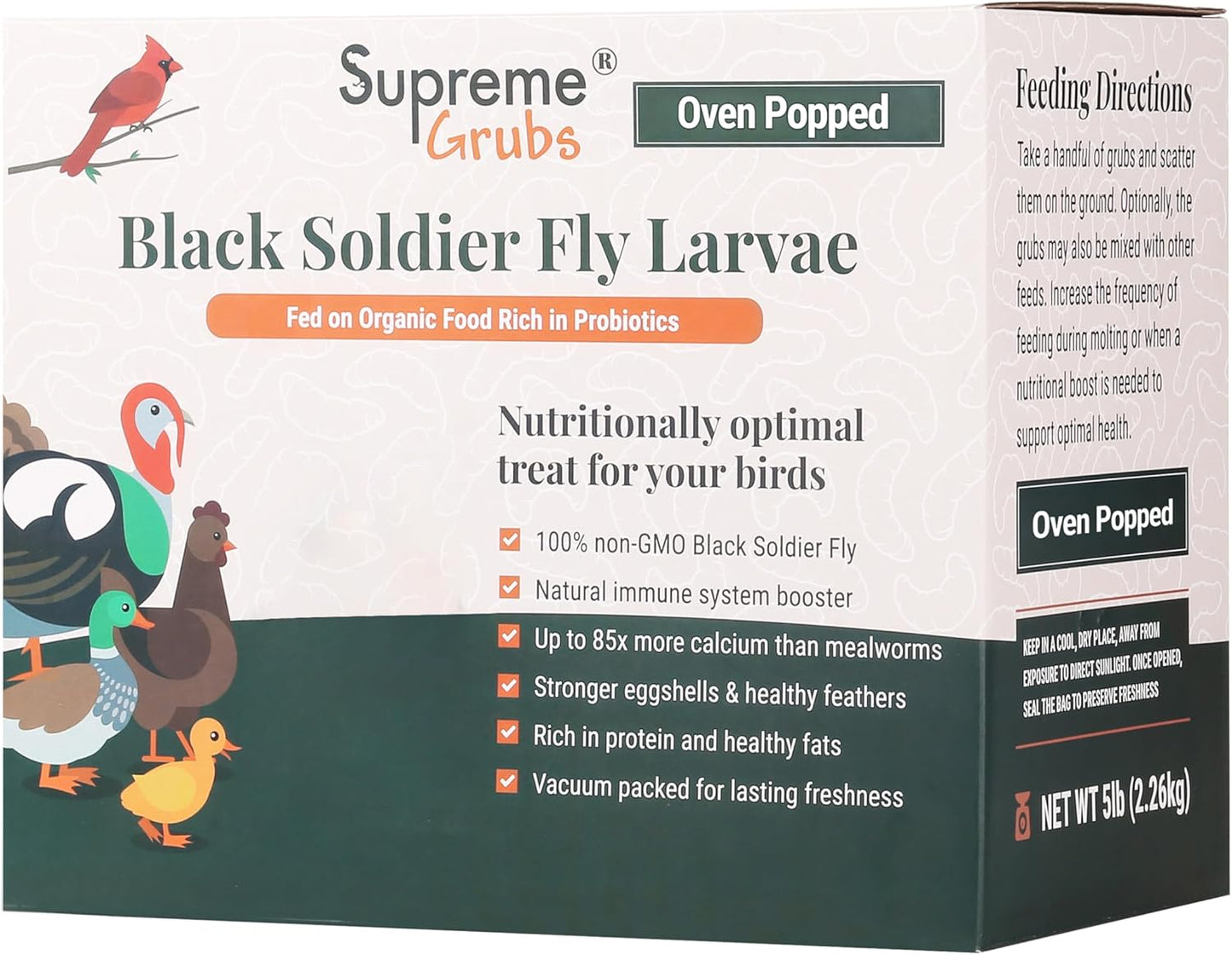 Natural Black Soldier Fly Larvae for Chickens - High Protein Treats