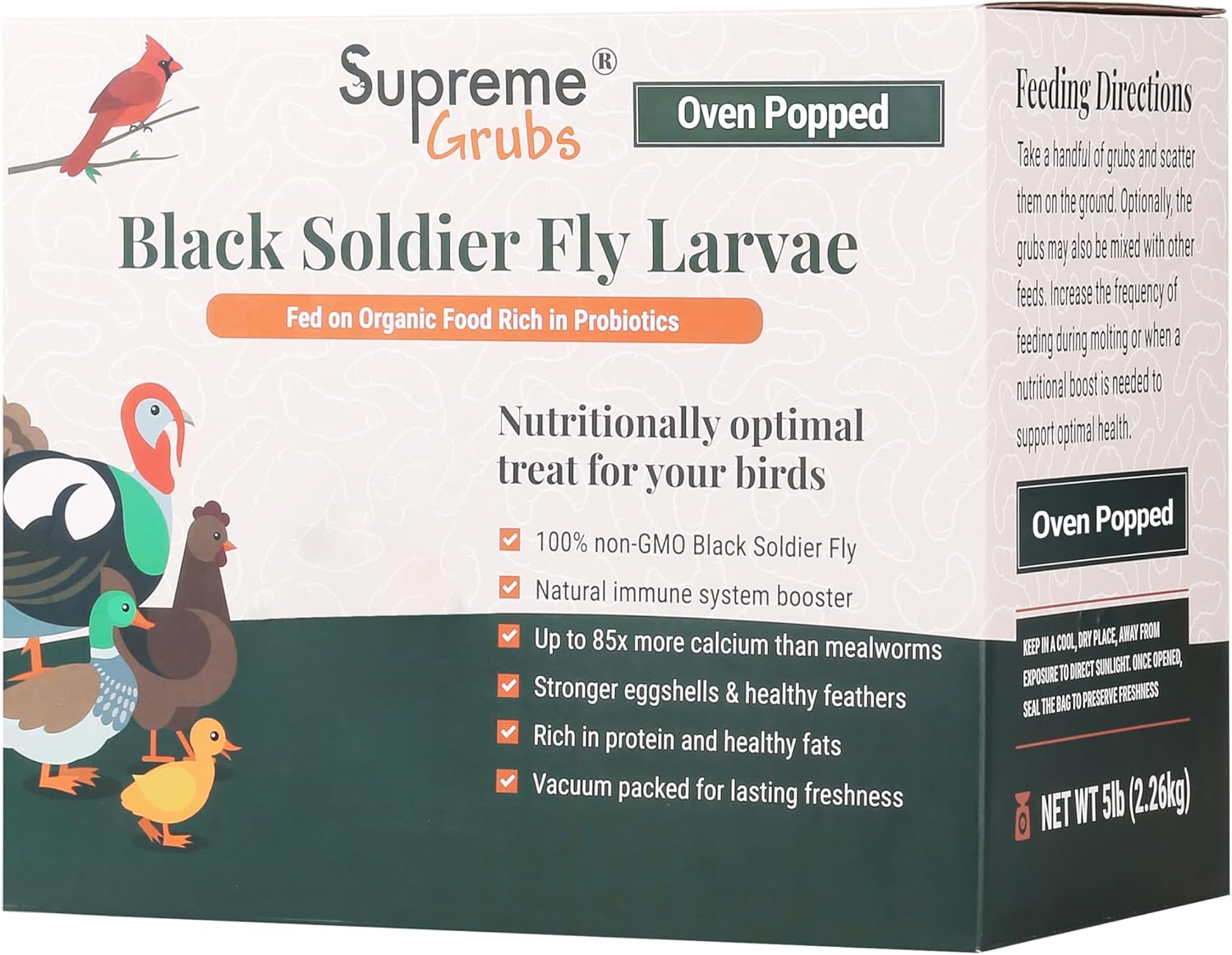 Natural Black Soldier Fly Larvae for Chickens - High Protein Treats